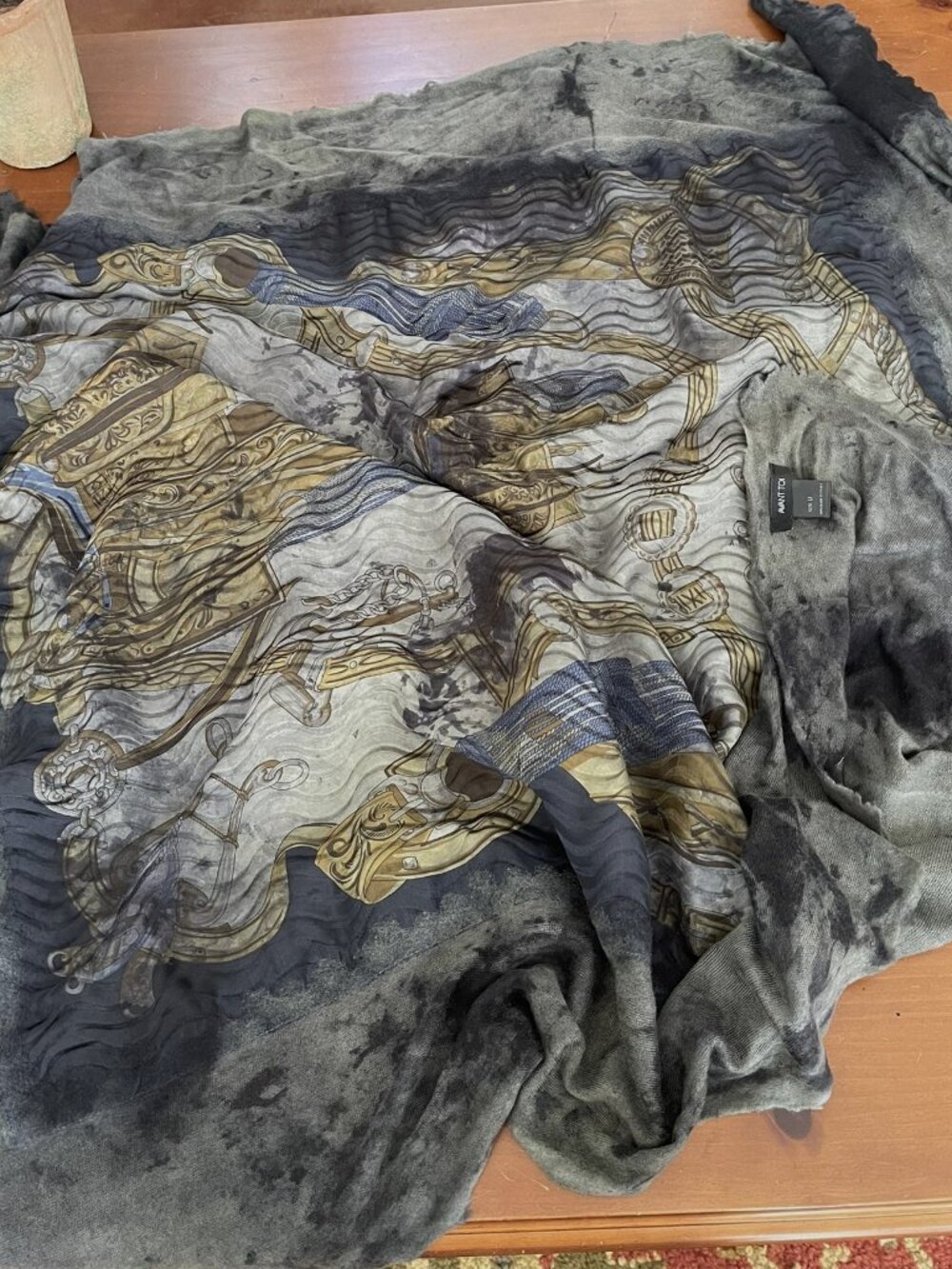 AVANT TOI CASHMERE SILK LARGE SCARF - Picture 4 of 10